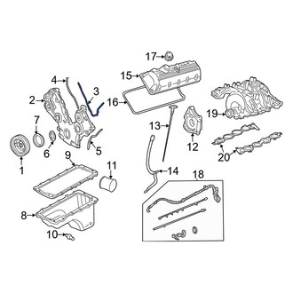 Ford OE - Center Engine Timing Cover Gasket