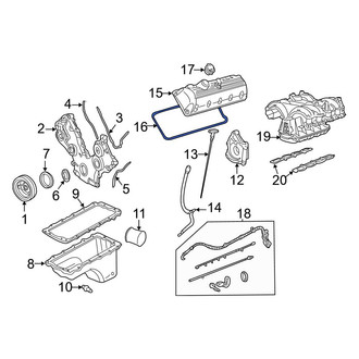 Ford OE - Left Engine Valve Cover Gasket