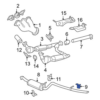 Ford OE - Front Exhaust Muffler Bracket