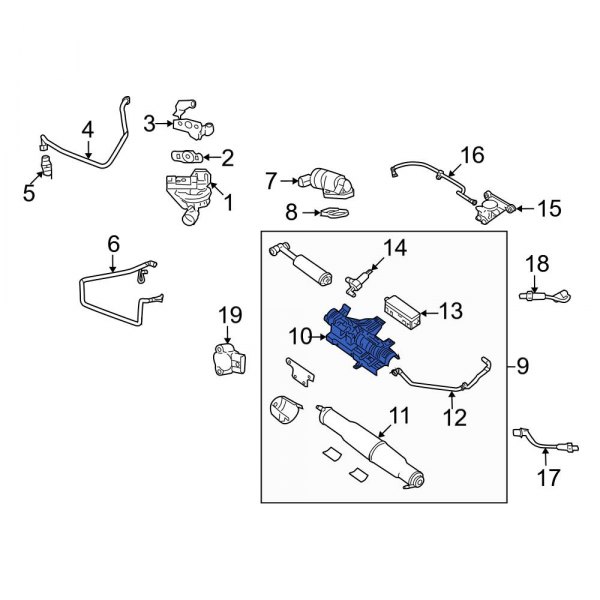 Ford OE 6L3Z9D665A Vapor Canister Bracket