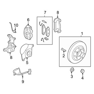 Ford OE - Front Suspension - Brake Components (RWD)