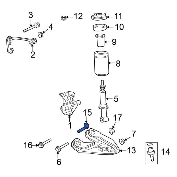 Ford OE 7L3Z3B236A - Front Alignment Camber Adjusting Eccentric