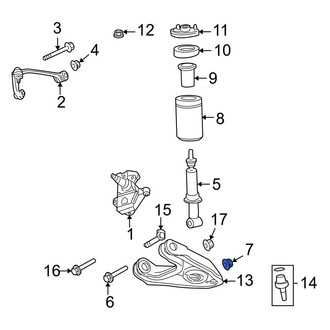 Ford OE - Lower Suspension Shock Absorber Nut
