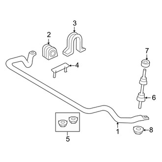Ford OE - Front Suspension - Stabilizer Bar & Components (RWD)