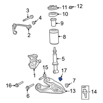 Ford OE - Lower Suspension Shock Absorber Nut