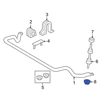 Ford OE - Front Lower Suspension Stabilizer Bar Link Nut