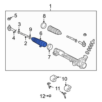 Ford OE - Right Rack and Pinion Bellows