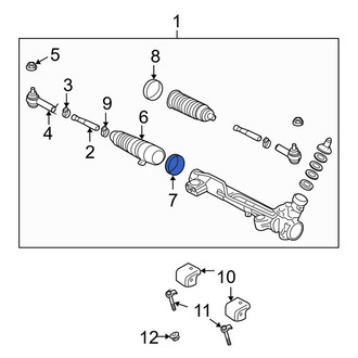 Ford OE - Right Inner Rack and Pinion Bellows Clamp