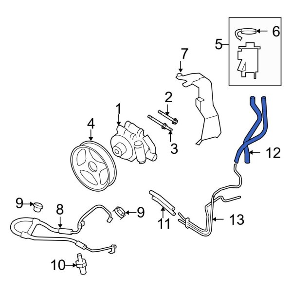 Power Steering Return Hose