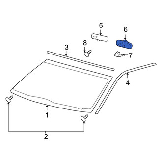 Ford OE - Front Inner Interior Rear View Mirror