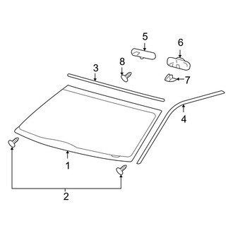 Ford OE - Windshield - Glass (FX4 / Lariat / STX / XL / XLT)