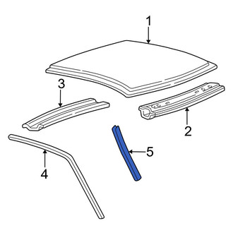Ford OE - Right Roof Drip Molding