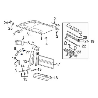 Ford OE - Body A-Pillar Trim Panel Plug