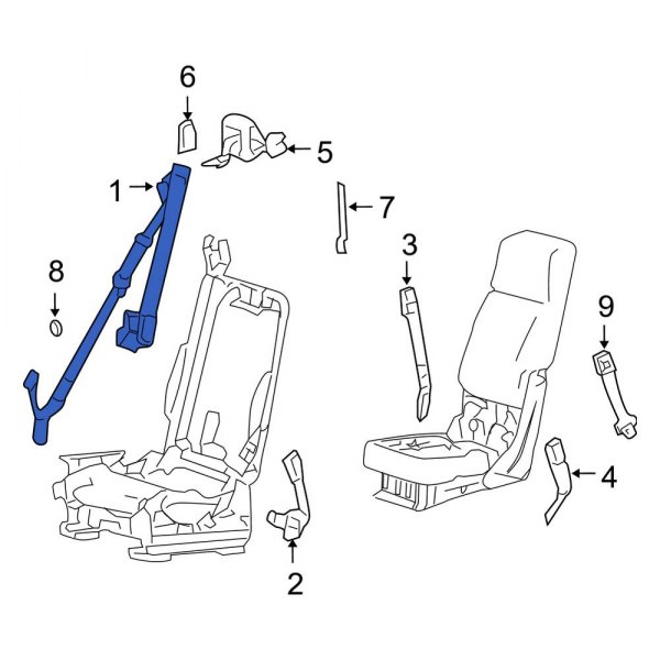 Seat Belt Lap and Shoulder Belt