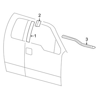 Ford OE - Front Door - Exterior Trim