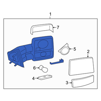 Ford OE - Front Left Door Mirror