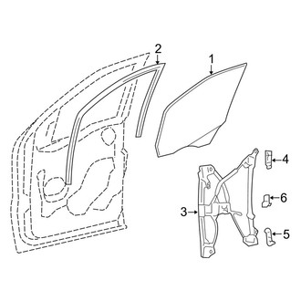 Ford OE - Front Door - Glass & Hardware