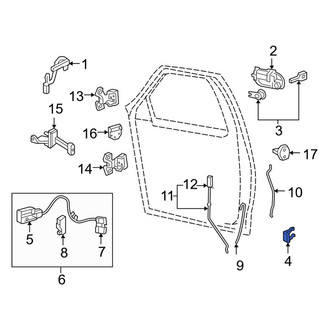 Ford OE - Tailgate Lock Clip