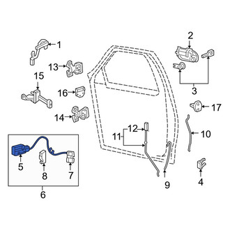 Ford OE - Rear Left Inner Interior Door Handle