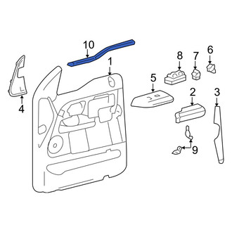 Ford OE - Front Right Outer Door Window Belt Weatherstrip