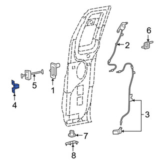 Ford OE - Rear Lower Door Hinge