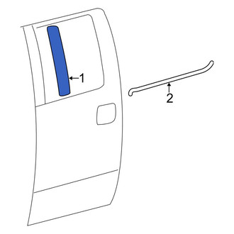 Ford OE - Rear Left Door Applique