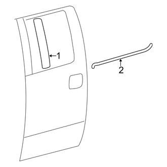 Ford OE - Rear Door - Exterior Trim