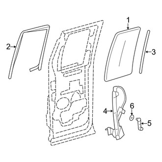 Ford OE - Rear Door - Glass & Hardware