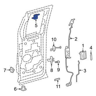 Ford OE - Rear Right Upper Door Lock Striker Plate
