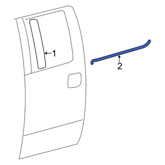 Ford OE - Right Door Molding