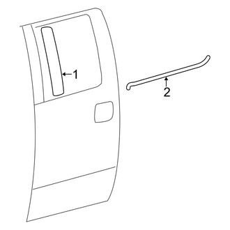 Ford OE - Rear Door - Exterior Trim