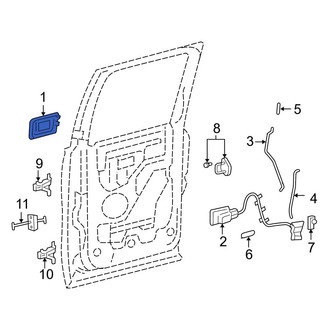 Ford OE - Rear Right Outer Exterior Door Handle