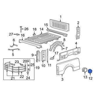 Ford OE - Rear Fuel Filler Door
