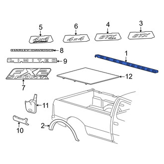 Ford OE - Rear Left Upper Truck Bed Molding