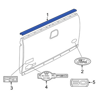 Ford OE - Rear Tailgate Molding
