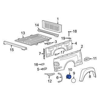 Ford OE - Rear Fuel Filler Neck Mount Plate