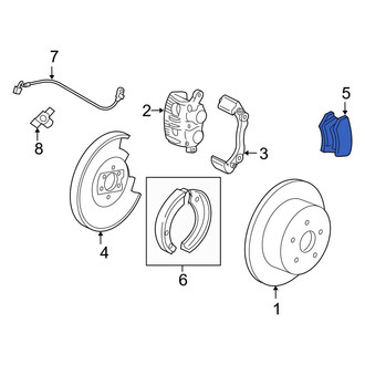 Ford OE - Rear Disc Brake Pad Set