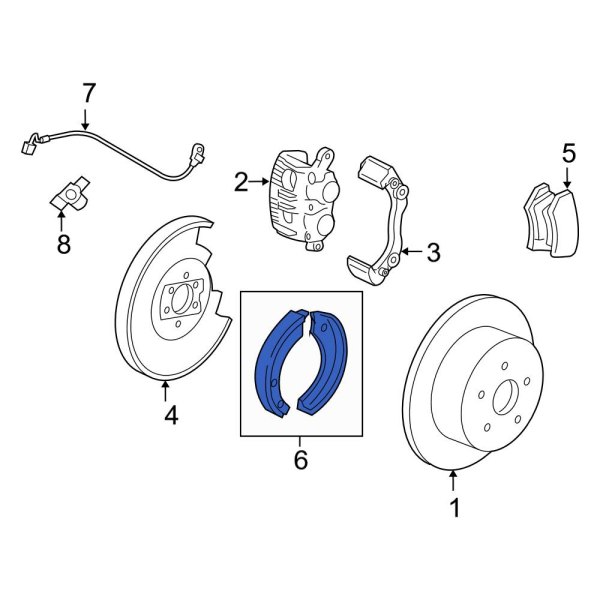 Parking Brake Shoe