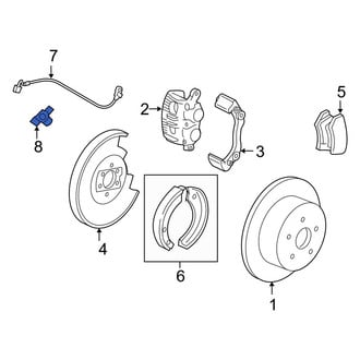 Ford OE - Rear ABS Wheel Speed Sensor