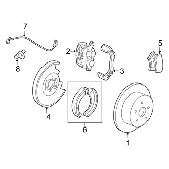 Ford OE - Rear Suspension - Brake Components (FX4 / Lariat / STX / XL / XLT)