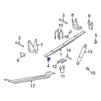 Ford OE - Front Leaf Spring Nut