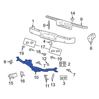 Ford OE - Rear Bumper Face Bar Reinforcement Beam
