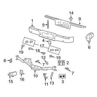 Ford OE - Bumper Face Bar Mount Nut