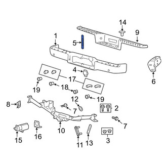 Ford OE - Rear Bumper Face Bar Brace