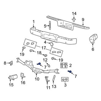 Ford OE - Bumper Impact Bar Bolt