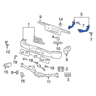 Ford OE - Rear Right Inner Bumper Face Bar Mount