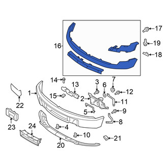 Ford OE - Front Bumper Cover Spacer Panel