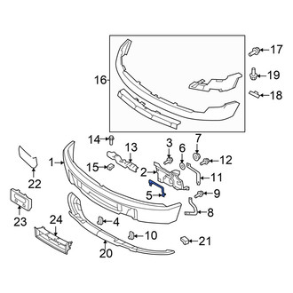 Ford OE - Left Bumper Face Bar Bolt