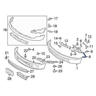 Ford OE - Right Bumper Face Bar Brace