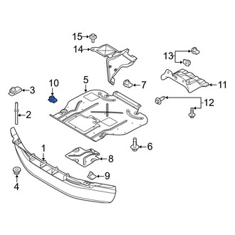 Ford OE - Powertrain Skid Plate Nut